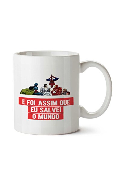 ART HEDİYE كوب بطبعة على الوجهين من Heroes