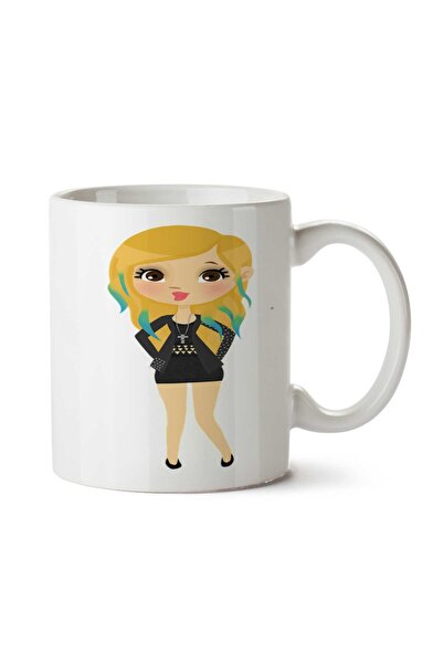 ART HEDİYE Doll-PNG Two Sided Printed Mug Cup