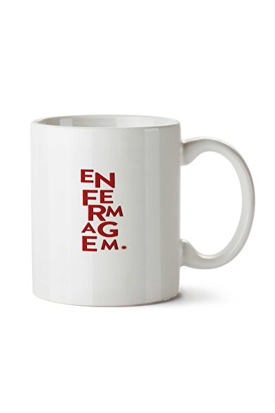 ART HEDİYE كوب Enfermagem مطبوع على الجانبين