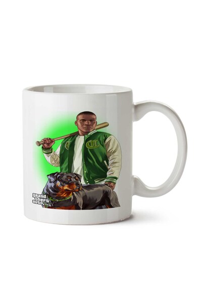 ART HEDİYE GTA V - كوب فرانكلين كلينتون إي تشوب مطبوع على الجانبين