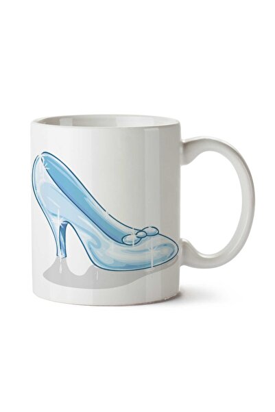 ART HEDİYE كوب Cinderella-Slipper-PNG مطبوع على الجانبين