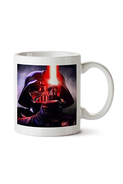 ART HEDİYE كوب دارث فيدر، لون حرب النجوم مطبوع على الجانبين