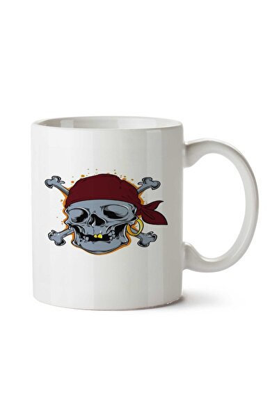 ART HEDİYE جمجمة جمجمة 77 كوب مطبوع على الجانبين