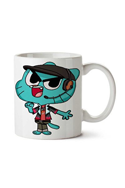 ART HEDİYE كوب مطبوع على الجانبين من Show Gumball