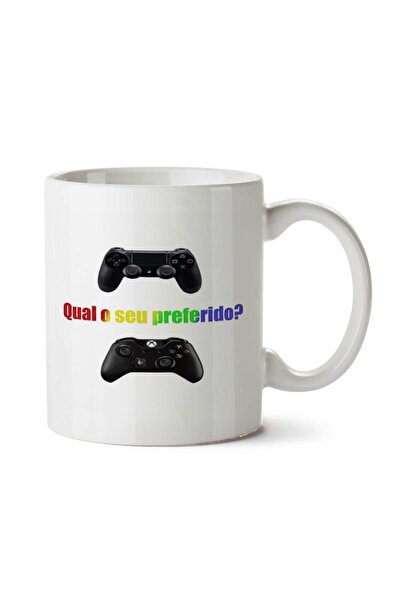 ART HEDİYE Guerra de Consoles Two Sided Printed Mug Cup