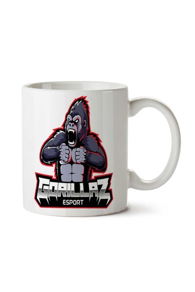 ART HEDİYE كوب غوريلا مطبوع على الجانبين