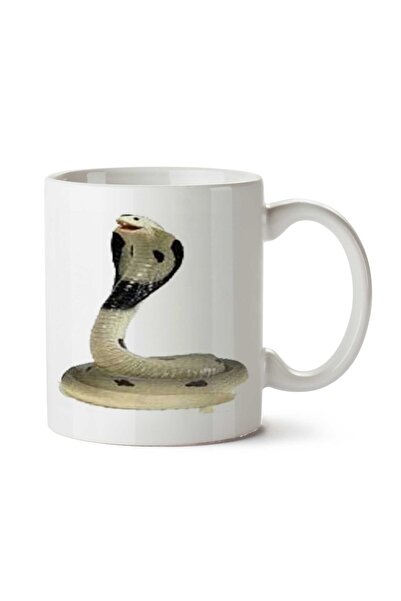 ART HEDİYE كوب كوبرا ثعبان مطبوع على الجانبين