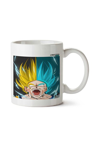 ART HEDİYE كوب SSJ SSJ AZUL مطبوع على الجانبين