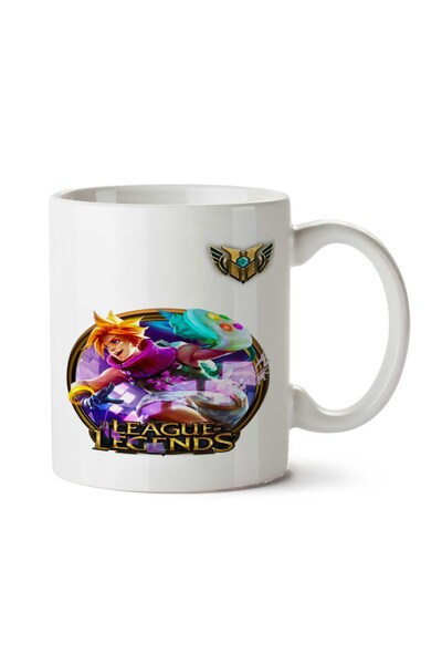 ART HEDİYE كوب زجاجي مطبوع على الجانبين من Ezreal LoL