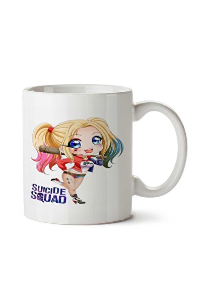 ART HEDİYE كوب Suicide Souad Harley Quin مطبوع على الجانبين