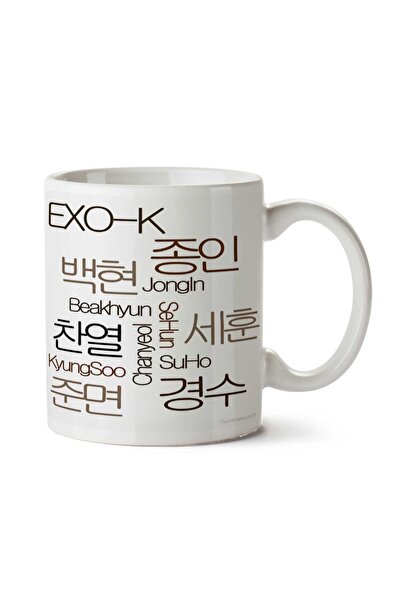 ART HEDİYE كوب EXO-K مطبوع على الجانبين