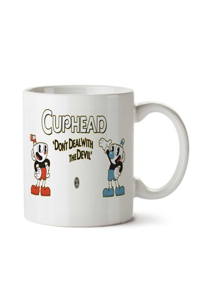 ART HEDİYE CUPHEAD00 كوب مطبوع على الجانبين