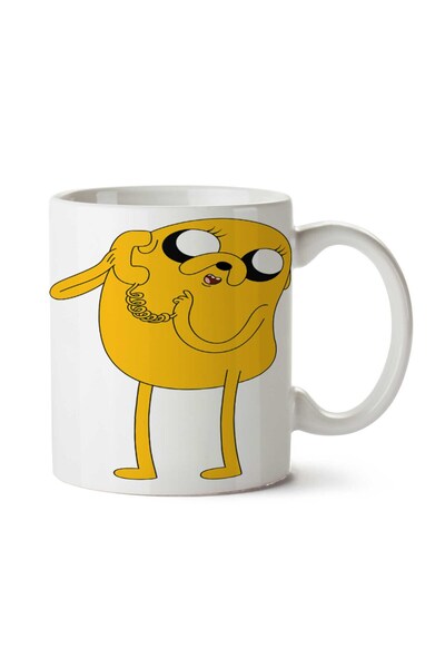 ART HEDİYE كوب مطبوع عليه شخصية Jake The Dog على الجانبين