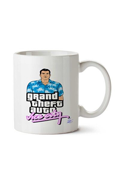 ART HEDİYE GTA Vice City Two Sided Printed Mug