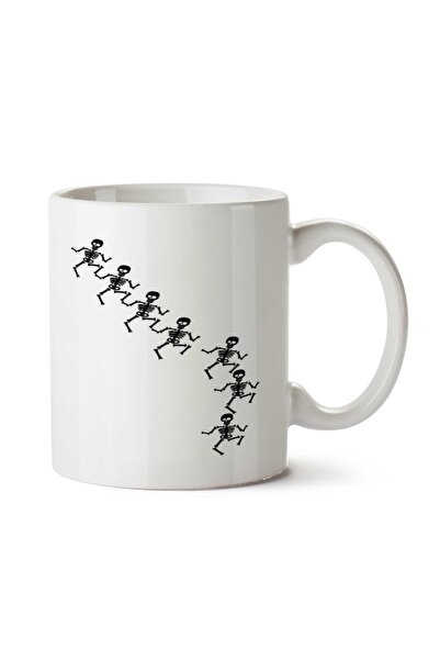 ART HEDİYE جمجمة جمجمة 88445 كوب مطبوع على الجانبين