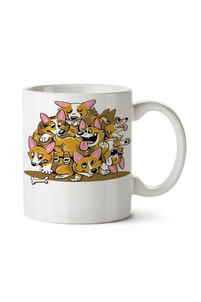 ART HEDİYE كوب للكلاب مطبوع على الجانبين