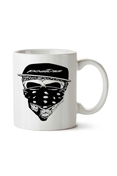 ART HEDİYE جمجمة جمجمة 200 كوب مطبوع على الجانبين