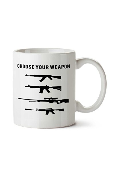 ART HEDİYE CSGO CHOOSE YOUR WEAPON Two Sided Printed Mug