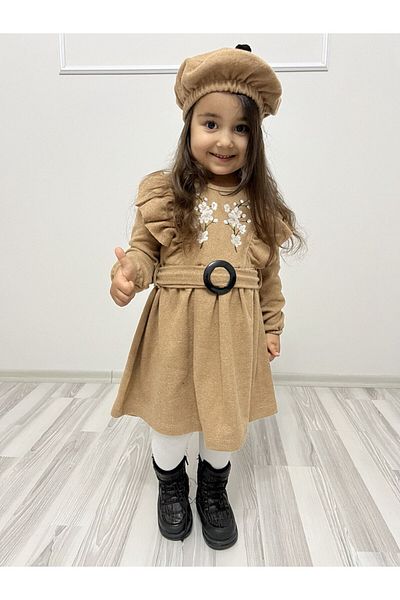 Casyon KİDS BUCKET FABRIC HAT GIRL'S DRESS