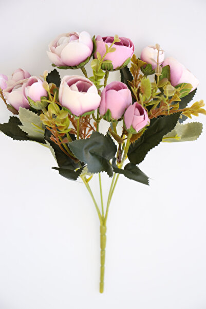 Yapay Çiçek Deposu Brussels Peony Rose Bunch (Light Purple) Purple