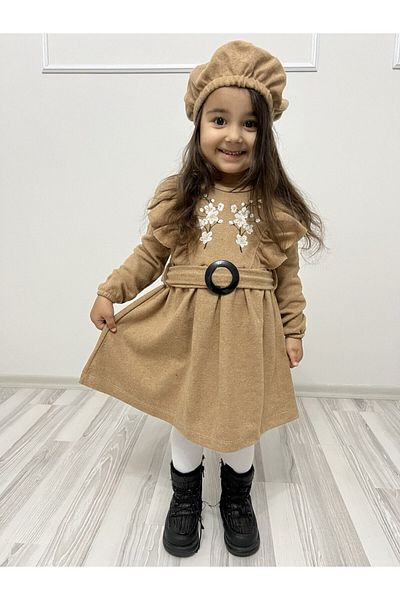 Casyon KİDS BUCKET FABRIC HAT GIRL'S DRESS