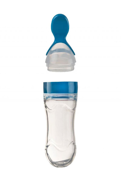 Babyjem Sıkmalı Mama Kaşığı Mavi