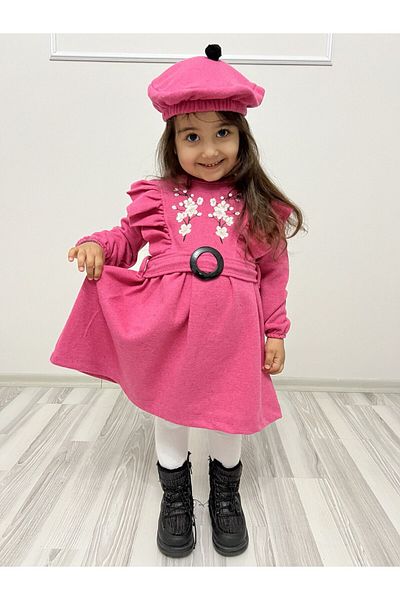 Casyon KİDS BUCKET FABRIC HAT GIRL'S DRESS