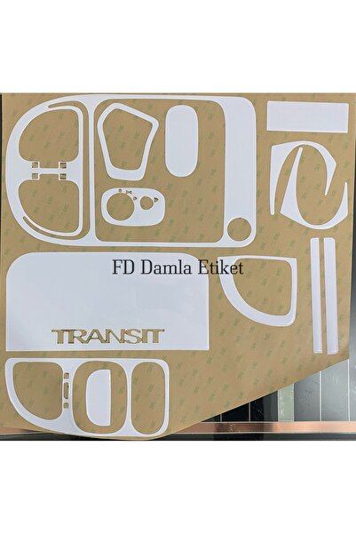 FD Damla Etiket فورد ترانزيت 2000 - 2005 توربيدو، وحدة تحكم، حواف، صدر مطلي ب...