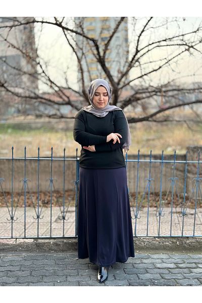 TDYtrendy Giyim Mother 8 Piece Elastic Waist Müge (Combed) Skirt