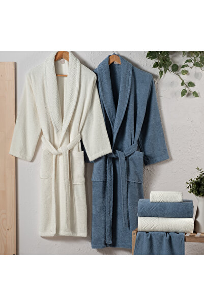 Schafer Home Luiza Banyo Seti-6 Parça-Indigo