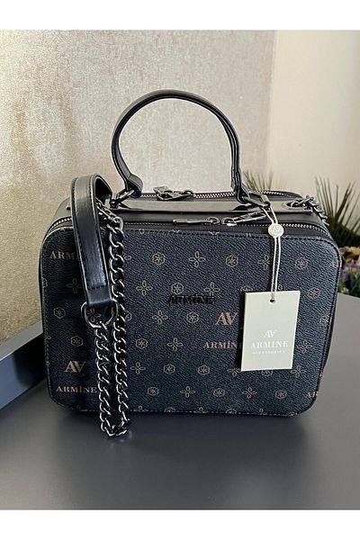 Armine ARM.122.SB Armine Special Color Konbin Leather Handbag Designed as a Hand and Arm Bag