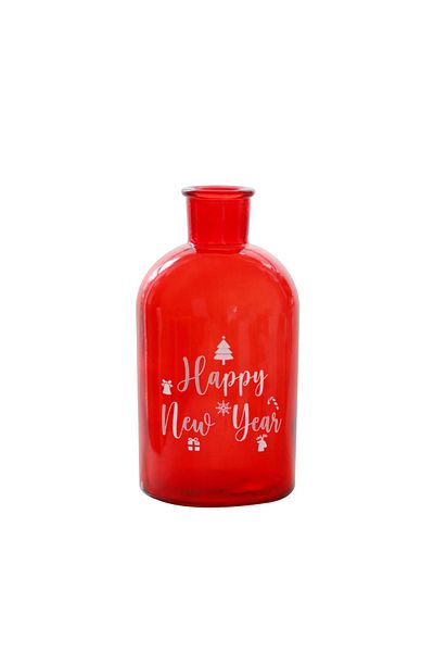 Miniminti Happy New Year Red Vase