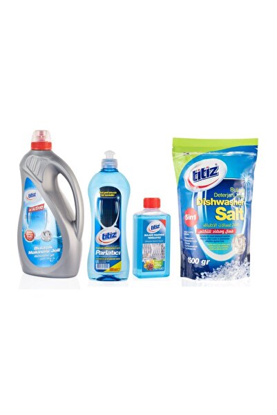 Titiz Jel Bulaşık Makinesi Deterjanı Seti 4'lü Set