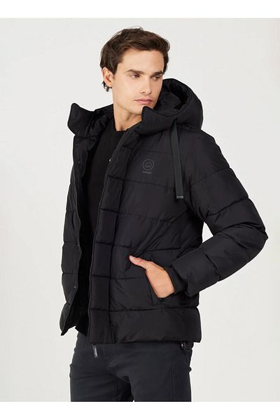 WRANGLER Black Men's Coat W 232282001   Puffer Jacket