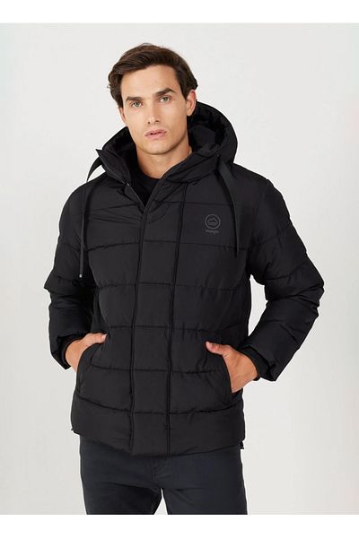 WRANGLER Black Men's Coat W 232282001   Puffer Jacket