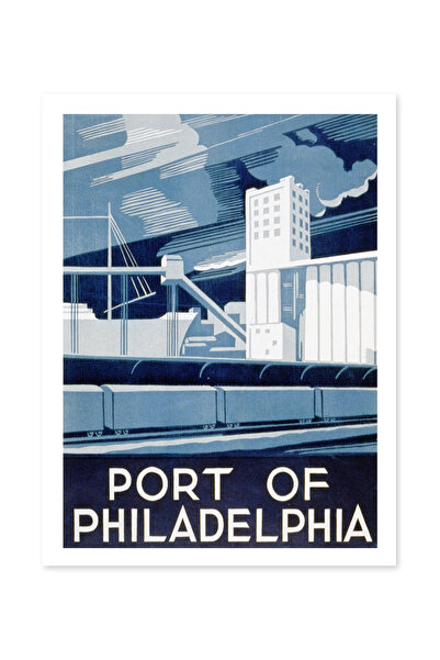 Beril Yamaç Design Studio Port de la Philadelphia Reproducere Poster Decorati...