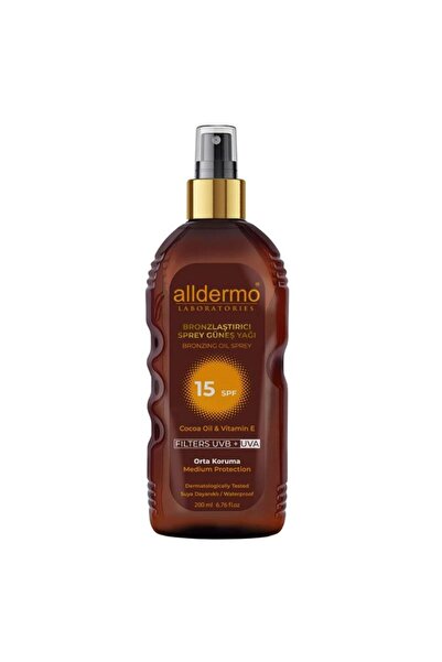 Alldermo Güneş Yağı Spf 15 Sprey 200ml