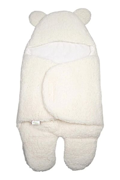 nc gift Curly Wellsoft Plush Baby Velcro Sleeping Bag Swaddle