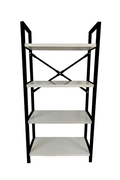 Tedarikcenter 4 Raflı Mutfak Rafı Metal Ayaklı Banyo Dolabı Çok Amaçlı Raf Ki...