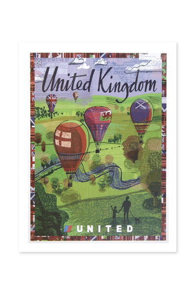 Beril Yamaç Design Studio Βρετανική Vintage Αφίσα - Αναπαραγωγή Διακοσμητικής...