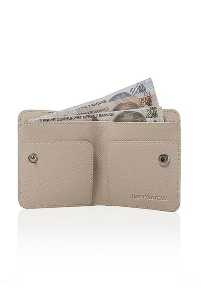 HMXPOLO Unisex Portfolio Handbag Beige