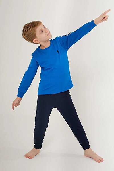 U.S. Polo Assn. %100 PAMUK ERKEK ÇOCUK PİJAMA TAKIM 1522