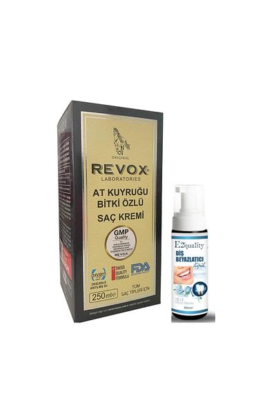 Revox 250ml Herbal Hair Cream - Teeth Whitening Foam Gift