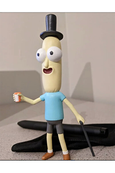 TuransoyCraft Rick and Morty Mr Poopybutthole Boyalı Figür 15CM