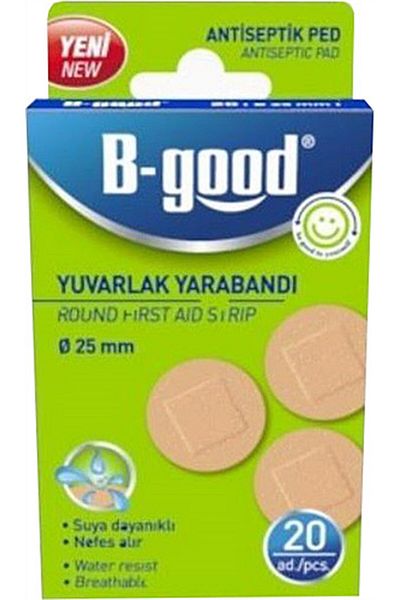 B-GOOD B Good Round Band-Aid 20pcs