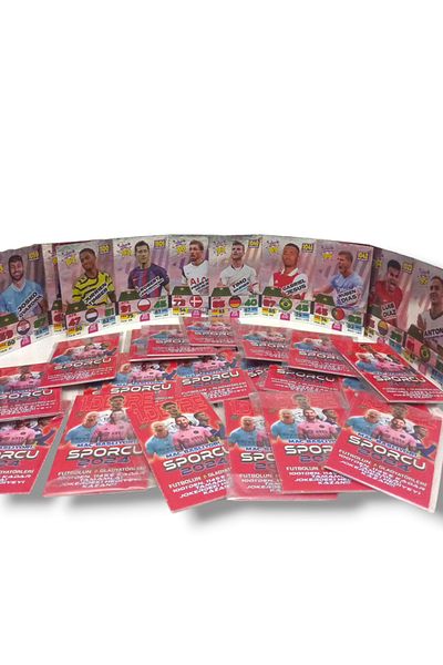 Redro Home The Match is Starting Athlete Premium All with Holograms Total of 75 Pieces in 3 Packs Without Box Only Football
