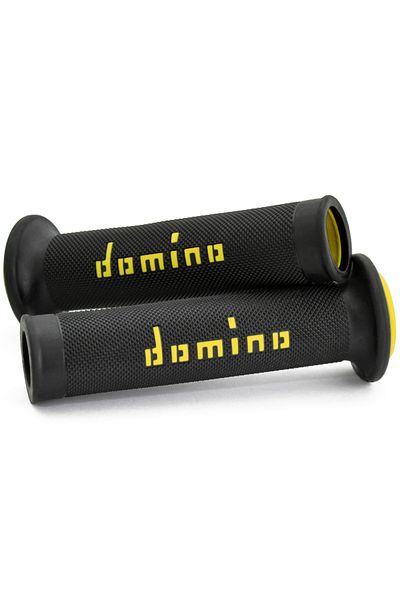 domino Yellow Motorcycle Grip Set