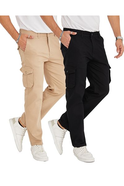 DOAYS Men's Straight Wide Leg Cargo Pants 2-Piece DAWRAZZ-506