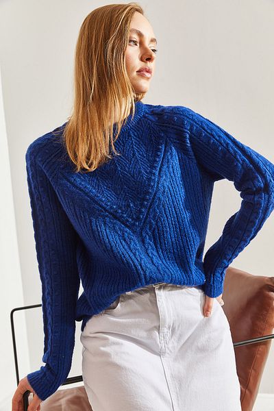 Bianco Lucci Gemusterter Strickpullover für Damen