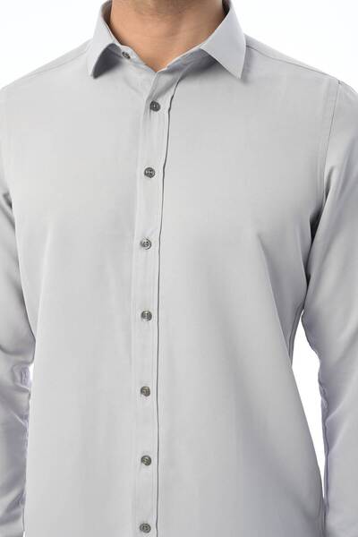 Piola Club Slim Fit Pamuk Saten Erkek Gömlek